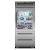 Chladnička s mrazničkou Subzero se skleněnými dveřmi 914 mm ICBPRO3650G